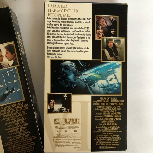 Vintage! Rare! Star Wars Trilogy VHS Box Set, 2000 Lucasfilm LTD - Picture 10 of 15